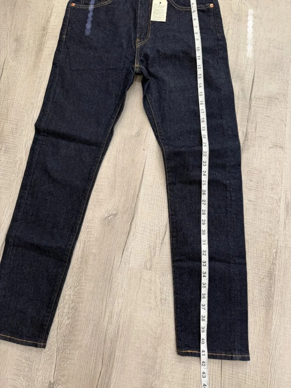 Levis Premium Mens 33x32 Jeans 511 Skinny Dark Wash NEW - Picture 7 of 9